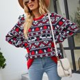 thumbnail image 5 of ShomPort Women's Fall Winter Sweater Patterns Knitted Long Sleeve Sweater Crew Neck Loose Pullover, 5 of 8