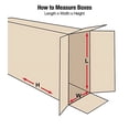 thumbnail image 2 of HD44635FOL Side Loading Corrugated Cardboard Box 44" L x 6" W x 35" H, Kraft, for Shipping, Packing and Moving (Pack of 10), 2 of 2