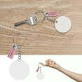 thumbnail image 2 of Juego de 30 Espacios en Blanco para Llaveros de Acrílico - Incluyendo 30 Piezas de Llavero + 30 Piezas de Anillo Dividido + 30 Piezas de Colgante Redondo de Acrílico + 30 Piezas de Borla para Llavero Unbranded 1218210048311, 2 of 7