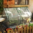 thumbnail image 5 of Gardzen Mini Greenhouse with Garden Netting Cover, Mesh Plant Protector for Plants 71.7”(L) x36.2”(W) x42.5”(H), 5 of 6