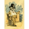 thumbnail image 2 of Frusius 11x14 Black Ornate Wood Framed with Double Matting Museum Art Print Titled - Death at the Bar, 2 of 4