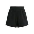 thumbnail image 5 of Time and Tru Women's Double Cloth Cotton Shorts, Sizes XS-XXXL, 5 of 5