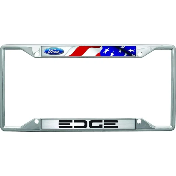 Ford Edge USA License Plate Frame (Chrome)