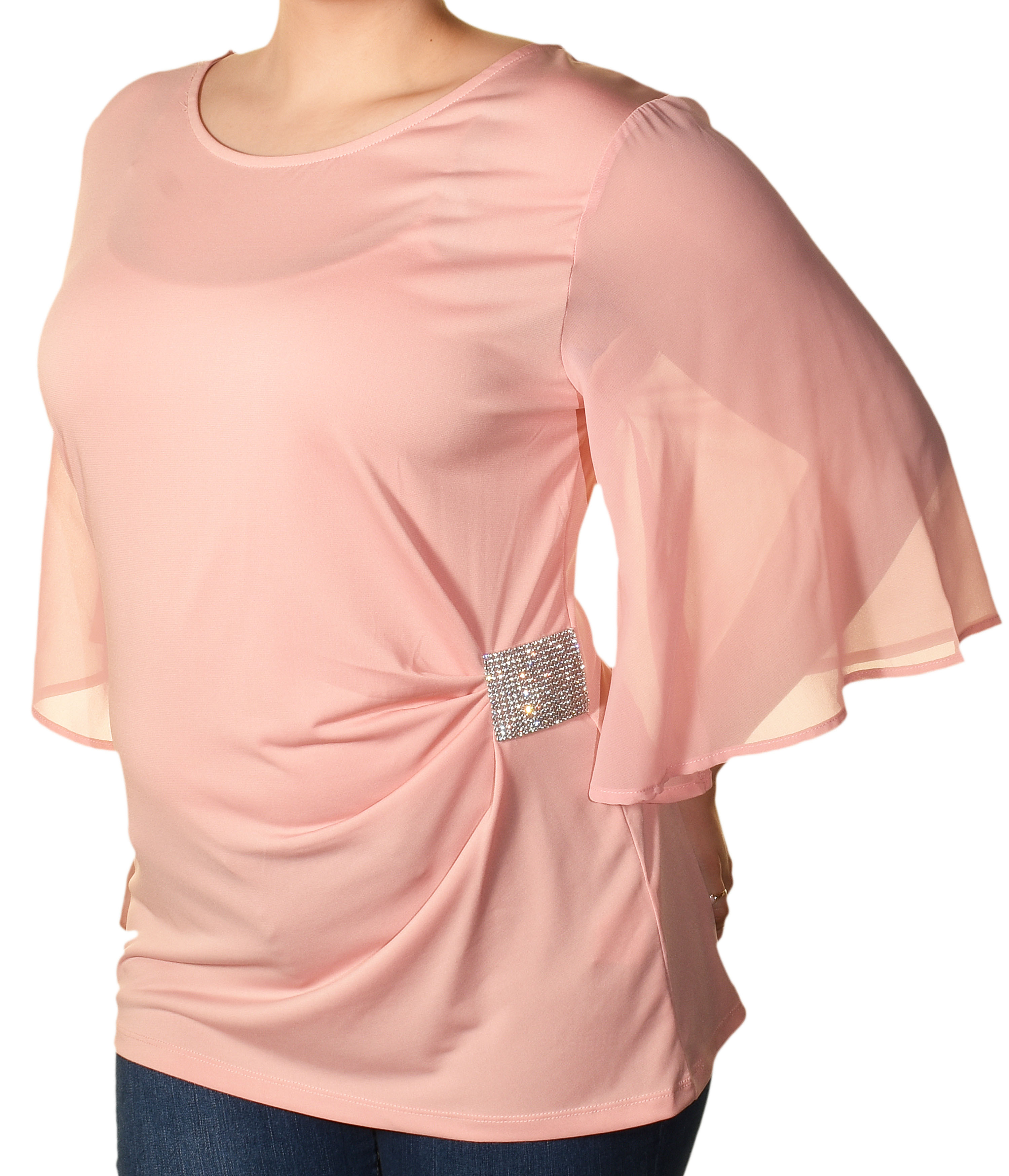 blush pink plus size tops