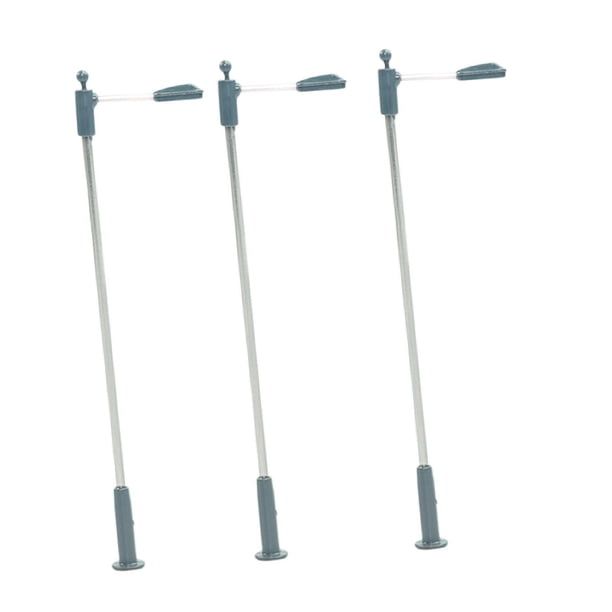 3 piezas de farolas para maquetas de trenes y ferrocarriles, ideales para dioramas de mesas de arena. Estilo C