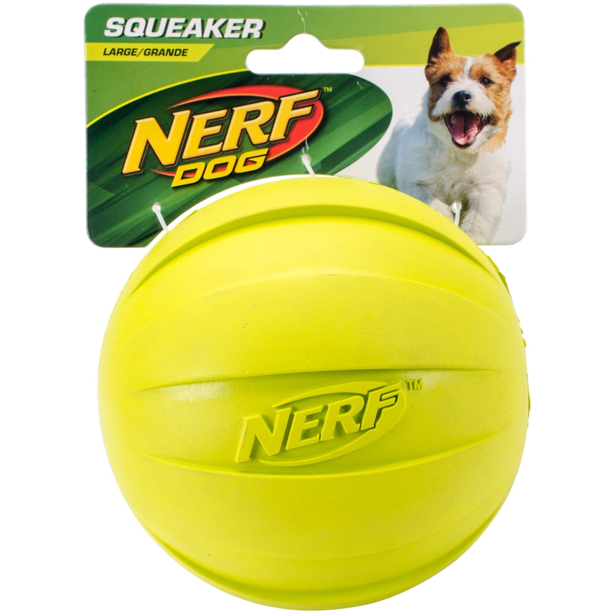 Nerf Squeak Ball 4.25"Green Walmart Canada
