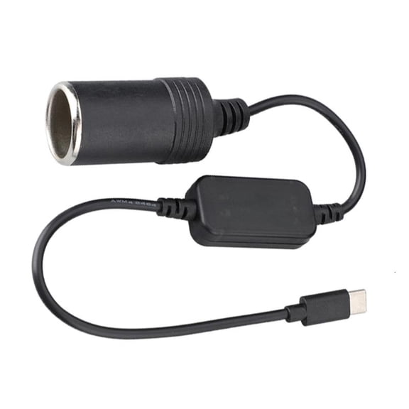 ANXPTIME USB C to 12V Car Cigarettes Lighter Socket Converters Cable for Vehicle