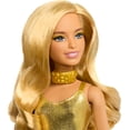 thumbnail image 3 of Barbie Fashionistas Doll #222, Petite Body Type with Blonde Wavy Hair, Golden Jumpsuit & Accessories, 65th Anniversary Collectible Fashion Doll, 3 of 5