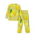 thumbnail image 2 of Kll Bright Lemons Sleepwear Mens Flannel Pajamas,Long Cotton Pj Set, 2 of 9