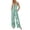 Green, variant on Women Tie Dye Wide Leg Jumpsuit Sleeveless V Back Casual Loose Summer Outfit