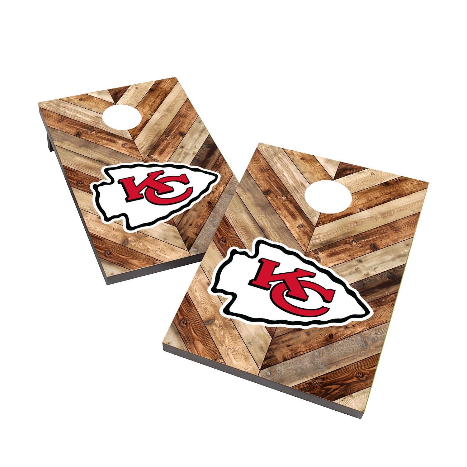 Free shipping Kansas city chiefs decals Made in USA corn hole set of 2 decals 