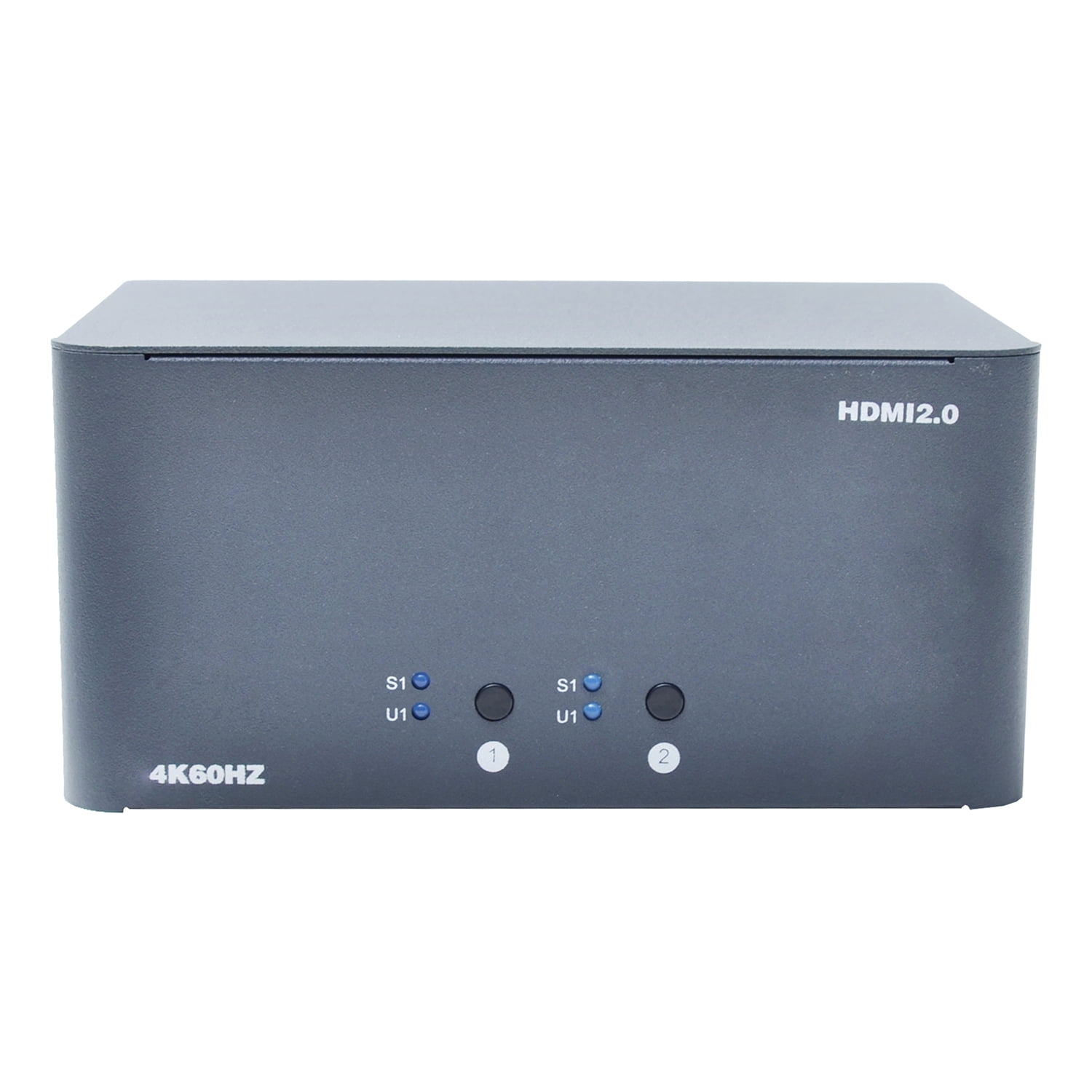 Bytecc KVM-HM2-3 2-Port 4K Triple Monitor HDMI2.0 KVM Switch, Space Grey