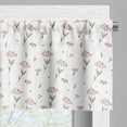 thumbnail image 3 of Ambesonne Flower Valance Pack of 2, Watercolor Winter Berry, 54"X18", Vermilion and Brown, 3 of 5