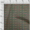 thumbnail image 1 of oneOone Georgette Viscose Fabric Leaves & Floral Block Decor Fabric Printed BTY 42 Inch Wide, 1 of 5