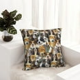 thumbnail image 6 of Yiaed Cute Dog Print Pillow Covers Super Soft Decorative Square Throw Pillow Covers Case Cushion Covers for Sofa Couch Bedroom Car Decor（No pillow core）-26"x26", 6 of 7