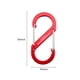thumbnail image 4 of Hebilla Montañismo en Forma S Mochila Acero Mosquetón Escalada () Rojo, 4 of 9