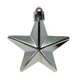 thumbnail image 4 of 8 Piece Shiny, Matte & Glitter Silver Star Christmas Ornament Decoration 2 Inch, 4 of 9
