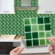 thumbnail image 1 of Pegatinas de pared 10 piezas 3D de azulejos de cristal, pegatinas autoadhesivas para decoración de cocina y baño, pegatinas de azulejos de cerámica., 1 of 9