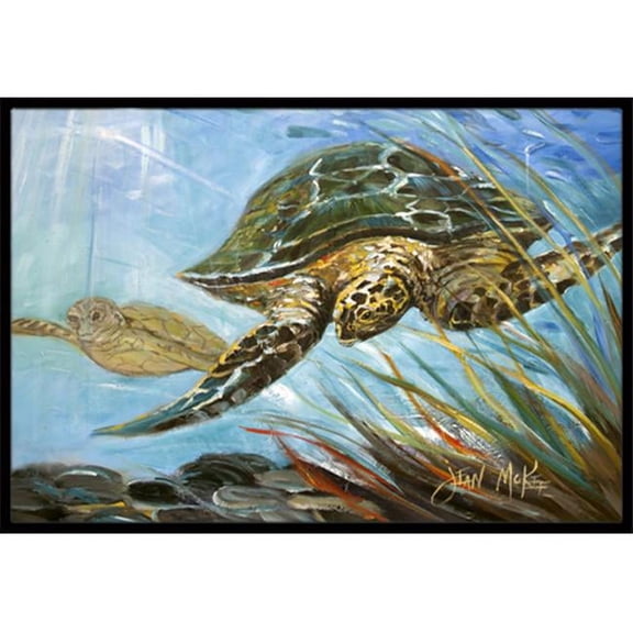 Carolines Treasures  Loggerhead Sea Turtle Indoor & Outdoor Mat, 24 x 36 in.