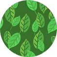 thumbnail image 1 of Ahgly Company Indoor Round Patterned Green Area Rugs, 7' Round, 1 of 6