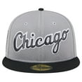 thumbnail image 2 of Men's New Era Gray Chicago White Sox Pivot Mesh 59FIFTY Fitted Hat, 2 of 5