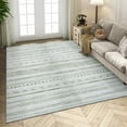 thumbnail image 6 of VUNATE 4'x6' Area Rugs for Living Room Washable Rugs Boho Moroccan Area Rug Soft Neutral Geometric Bohemian Carpet Distressed Indoor Rug for Bedroom Dining Room Office Foldable Nonslip Rug Sage Green, 6 of 7