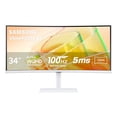 thumbnail image 1 of SAMSUNG 34-Inch ViewFinity S65TC Series Ultra-WQHD 1000R Curved Computer Monitor, HDR10, 100Hz, AMD FreeSync, Thunderbolt 4, Height Adjustable Stand, Built-in Speakers, Eye Care, LS34C650TANXGO, 2024, 1 of 5