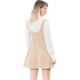 thumbnail image 5 of AllegK Dde San Patricio Vestido Decoración De Botones Por EnciDe rodilDobladillo Acampanado FalDe Tirantes PaMujer Beige XL, 5 of 6