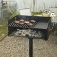 thumbnail image 2 of Pilot Rock Heavy-Duty Jumbo Steel Park-Style Charcoal Grill, 24 1/4in. x 16 1/8in., Model# CBP-247, 2 of 7