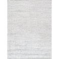 thumbnail image 1 of Pasargad PBFE-03 6x9 6 x 9 ft. Slate Hand-Loomed Bamboo Silk & Wool Area Rug, Ivory & Blue, 1 of 1