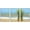 WHITE, variant on wall26 - 3 Piece Framed Canvas Wall Art - Pineapple on The Beach with Blue Sky - Modern Home Art Stretched and Framed Ready to Hang - 24"x36"x3 NATURAL