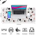 thumbnail image 5 of Long Mouse Pads for Desk,White Cow Head Dot Pattern Desk Mats on Top Of Desks, Desk Mouse Pad Extra Large with 3mm Non-Slip Base and Stitched Edge for Gaming,Office,Work,Home 35.4"x15.7", 5 of 6