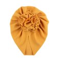 thumbnail image 1 of Wangsaura Infant Flower Hedging Cap Wild Baby Sun Flower Pleated Turban Hat, 1 of 9