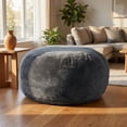 thumbnail image 3 of Venuezy Bean Bag Chair 3Ft, Memory Foam Filled, Super Soft Plush, Beanbag Chairs for Adults, Soft Sofa with Removable Flannel Cover, Round Couch for Living Room, Bedroom, Apartment & Reading Nook, 3 of 14