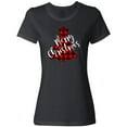 thumbnail image 3 of Inktastic Red Buffalo Plaid Christmas Tree Women's T-Shirt, 3 of 5