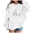 thumbnail image 2 of Ccpelsie Boys Long Sleeve Hooded Sweatshirt Oversized Graphic Hoodies Casual Pullovers Tops(White,11-12 Years), 2 of 5