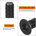 thumbnail image 4 of Uxcell M6-1.0x30mm Flat Head Torx Anti Theft Machine Screws, 20Pack 10.9 Grade Alloy Steel, Torx Drive, Countersunk Head, Full Thread, Black Oxide Finish, 4 of 6