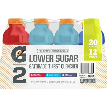 Gatorade G2 Low Calorie Sports Drink Variety Pack, 20 Fl. Oz. 12 Count