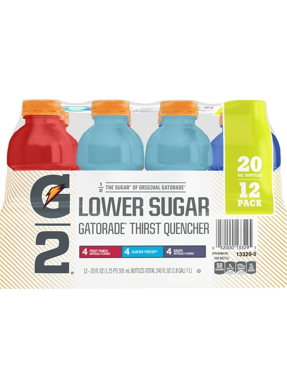 Gatorade G2 Low Calorie Sports Drink Variety Pack, 20 Fl. Oz. 12 Count