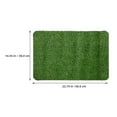 thumbnail image 2 of FRCOLOR 2Pcs Artificial Grass Turf Grass Fake Grass For Dogs Potty Artificial Turf Grass Outdoor Artificial Grass Door Mat Green, 2 of 8