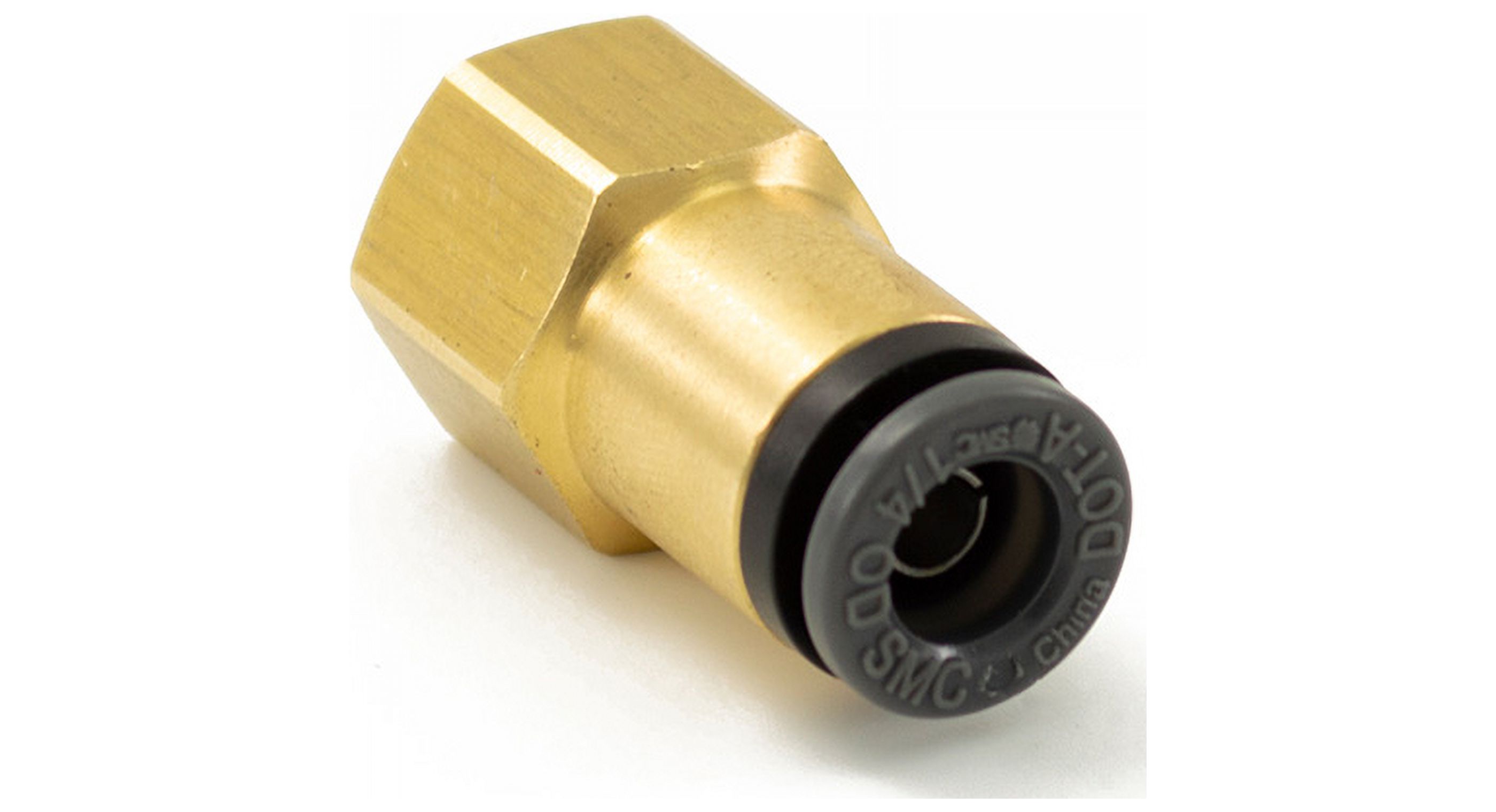 Tacoma Screw Products | 3/8 H x 1/2 NPT Air Brake Brass Fitting