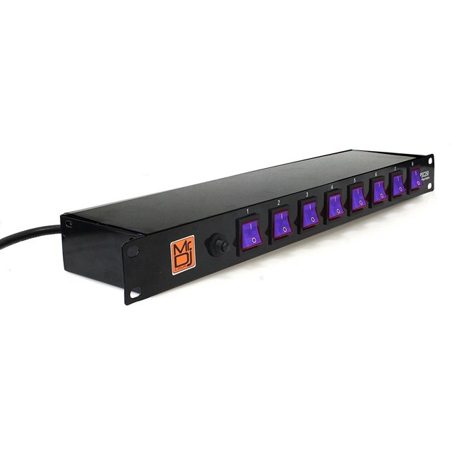 MR DJ PSC350 Power Switcher Surge Protectors Rack Mountable 8 Port
