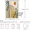 thumbnail image 5 of Rustic Shower Curtain Set Grey Floral Fabric Bath Curtain 12 Hooks Butterfly Daisy American Country Farm Style 72×72 Inches, 5 of 6