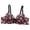 Black, variant on Underwire Bras For Women Push-Up Flower Printed Supportive Comfortable Everyday Bras With Adjustable Straps, 36B-42B
