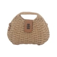 thumbnail image 1 of Bolso bandolera informal para mujer, bolso de playa portátil, bolso de mano tipo cartera Marrón, 1 of 9
