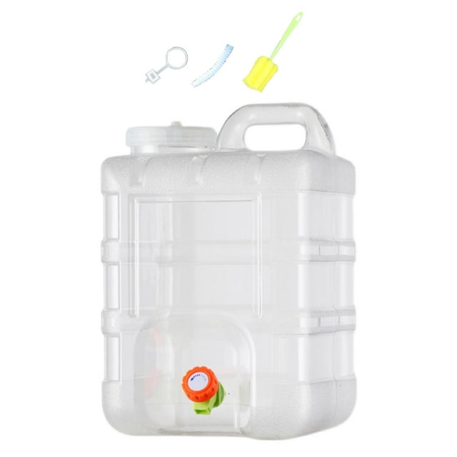 Almencla Potable Water Storage Containers Emergency Water Storage Tank with Faucet Water 20L