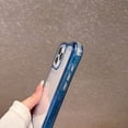 thumbnail image 5 of Allytechgroup iPhone 14 Clear Case with Hand Strap, Hybrid TPU PC Rugged Shockproof [Not-Yellowing] Corner Protective Slim Fit Shell Back Cover for Apple iPhone 14, Darkblue, 5 of 10