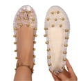 thumbnail image 5 of Willtoo Jelly Sandals Flat for Women Colorful Jelly Flats Platform Water Slides Slip on House Flat, 5 of 6