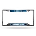 thumbnail image 1 of Minnesota Timberwolves License Plate Frame Chrome EZ View, 1 of 1