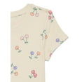 thumbnail image 3 of Wonder Nation Girls Printed Rib Tee with Short Sleeves, Sizes 4-10, 3 of 3